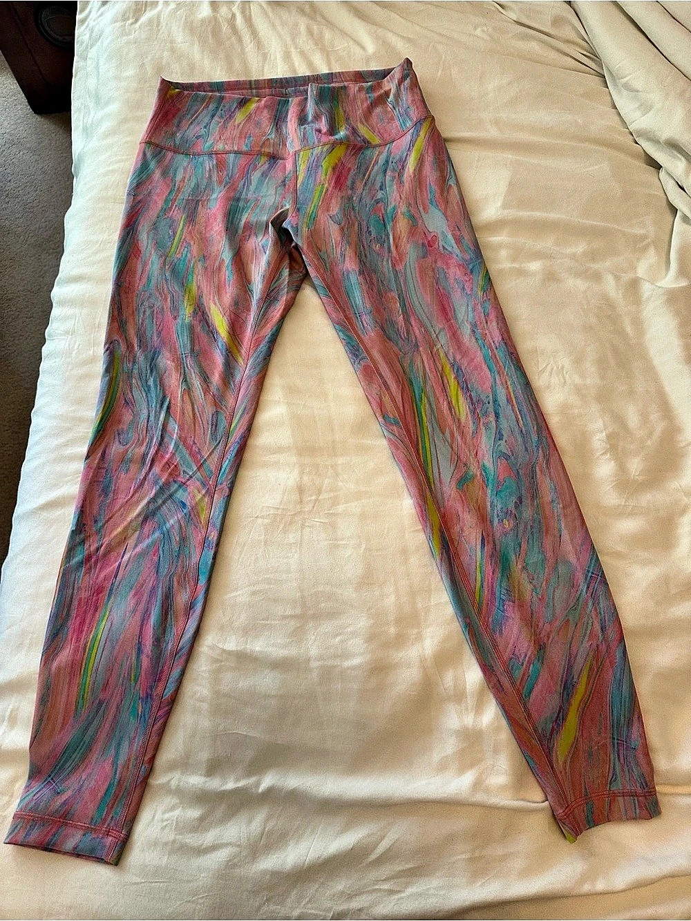 Lululemon Wunder Train High-Rise Tight 28" - Size 12 - Marble Print